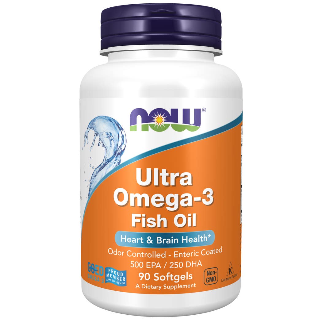 8 Now Foods Ultra Omega-3 Fish Oil ,1000 Mg, 90 Soft gels - الصورة 1