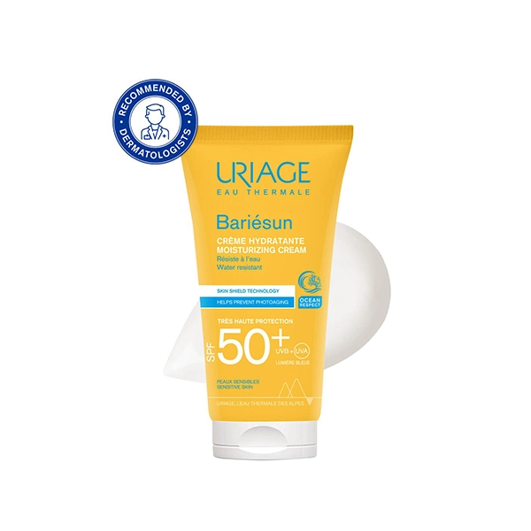 es11 كريم واقي الشمس المرطب يورياج باري صن SPF50+ للوجه مع فيتامين E 50 مل - الصورة 1