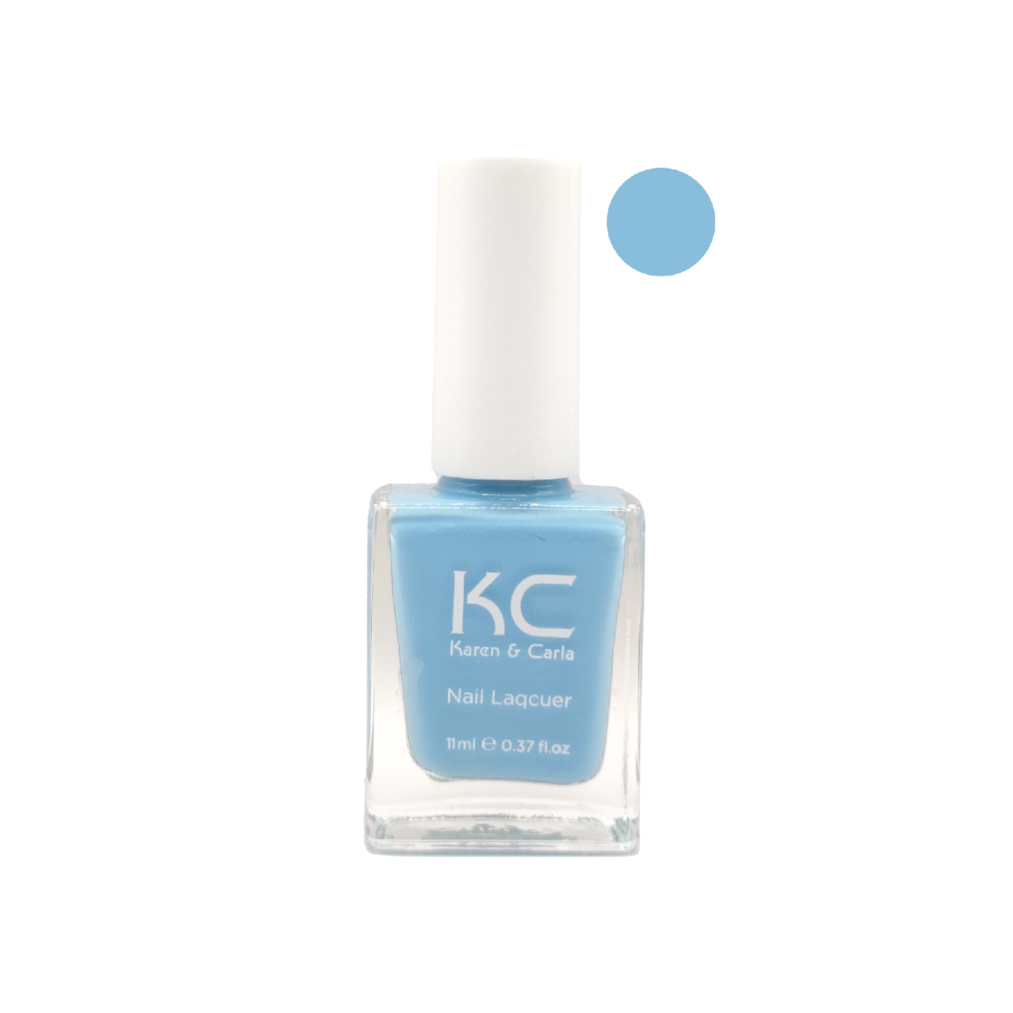 0c16fa47-d6b9-467b-b4c9-a3fd1925597a Karen & Carla Nail Polish 11ml Sky Blue 129 - الصورة 1