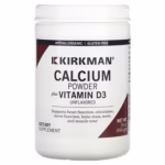 Kirkman Labs, Calcium Powder Plus Vitamin D-3, Unflavored, 454 g