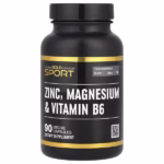California Gold Nutrition, Sport, Zinc, Magnesium, &amp Vitamin B6, 90 Veggie Capsules