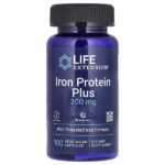 Life Extension, Iron Protein Plus, IronAid, 300 mg, 100 Vegetarian Capsules