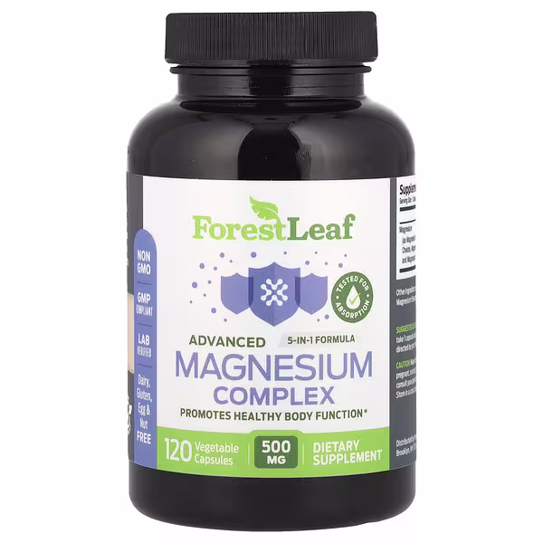 18 Forest Leaf, Advanced Magnesium Complex , 500 mg , 120 Vegetable Capsules - الصورة 1