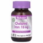 Bluebonnet Nutrition, Chelated Iron, 18 mg, 90 Vegetable Capsules