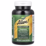 Nature's Way, Alive Calcium Max Absorption, 180 Tablets