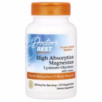 Doctor's Best, High Absorption Magnesium, 120 Veggie Caps 52.5 mg per Capsule