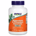 NOW Foods, Magnesium & Potassium Aspartate, 120 Veg Capsules