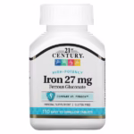 21st Century, High-Potency Iron, 27 mg, 110 Easy to Swallow Tablets
