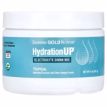 California Gold Nutrition, Beverages, HydrationUP®, Electrolyte Drink Mix with Calcium, Potassium, Vitamin C, and Vitamin E, Tropical, 8 oz (227 g)