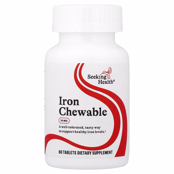 40 Seeking Health, Iron Chewable, 60 Tablets - Image 1