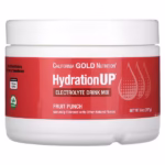 California Gold Nutrition, Beverages, HydrationUP®, Electrolyte Drink Mix with Calcium, Potassium, Vitamin C, and Vitamin E, Fruit Punch, 8 oz (227 g)