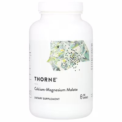 43 Thorne, Calcium-Magnesium Malate, 240 Capsules - Image 1