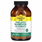 Country Life, Chelated Magnesium Glycinate, 180 Tablets 133 mg per Tablet
