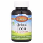 Carlson, Chelated Iron, 27 mg, 250 Tablets