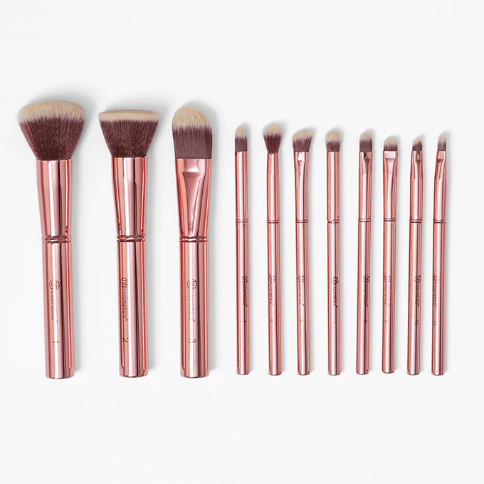 60564195_BHCosmeticsMetalRoseBrushSet1-680x680 BH Cosmetics Metal Rose Brush Set - 11 Piece - الصورة 1