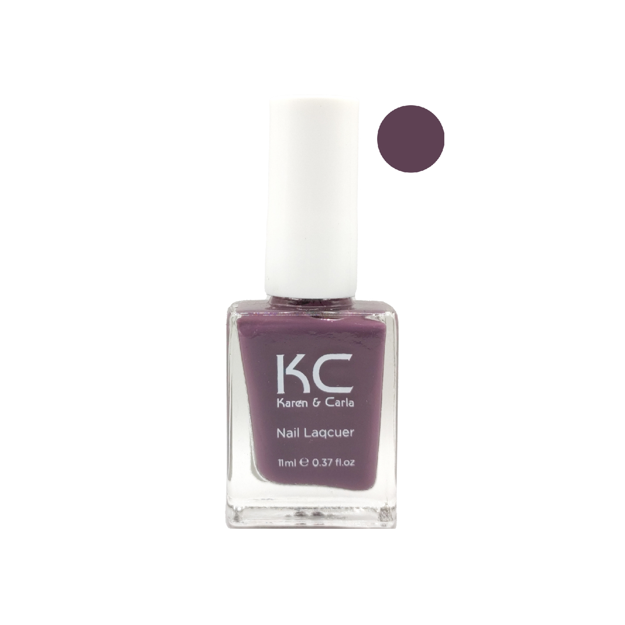 72adfc0b-3ac1-40da-8820-8b13cf28933c Karen & Carla Nail Polish 11ml, Charming Purple 145 - Image 1