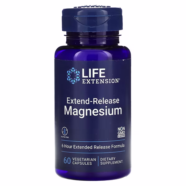 83 Life Extension, Extend-Release Magnesium, 60 Vegetarian Capsules 250 mg per Capsule - Image 1