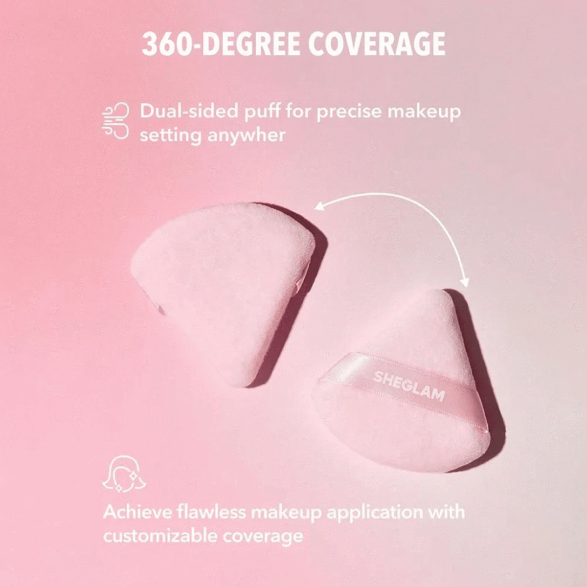 Sheglam Insta-Ready Powder Puff - 3 pieces - Image 3