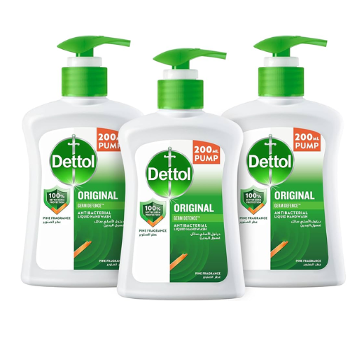 db1a1be5-ee38-4ace-add3-6453fa8f7d7b Dettol Original Antibacterial Hand Wash Liquid 200ml 2+1 - Image 1