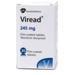 Viread 245 mg Tenofovir Disoproxil Film‑Coated Tablets 30 Count