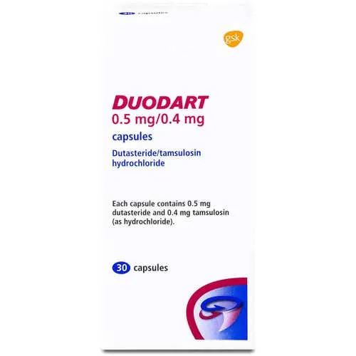 imgi_12_image Duodart 0.5 / 0.4 mg dutasteride‑tamsulosin 30 Capsules - الصورة 1