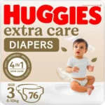Huggies - Extra Care, Size 3, 6-10 kg, Jumbo Pack, 76 Diapers