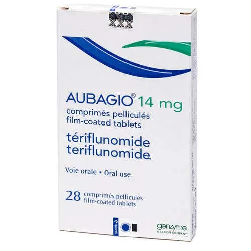 imgi_1_image Aubagio 14 mg Teriflunomide Film‑Coated Tablets 28 Count - Image 1