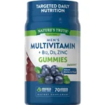 Nature's Truth Men's Multivitamin, Vitamin B12, Vitamin D & Zinc 70 Blueberry Gummies