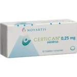 Certican tablet 0.25mg 60 Pcs