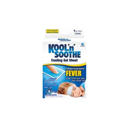 Kool'N'Soothe Cooling Gel Fever Relief In Children 4 Pcs