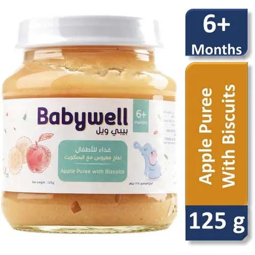 imgi_34_image Babywell Baby Food Apple And Buiscuits 125g - Image 1