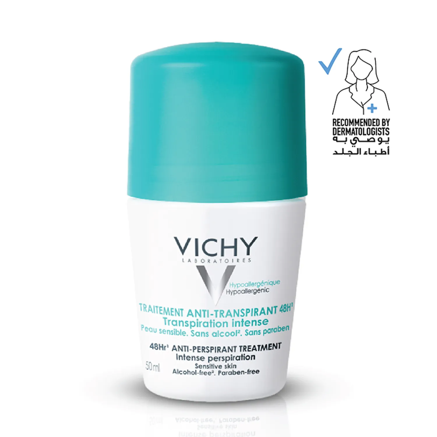 imgi_3_205eb5fd-37ba-4e4b-93de-1a39d3ce0355 Vichy Intensive 48HR Antiperspirant Deodorant , 50 ML, Soothes Sensitive Skin - الصورة 1