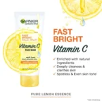 Garnier Skin Active Fast Bright Vitamin C Face Wash 100 ml - Image 2