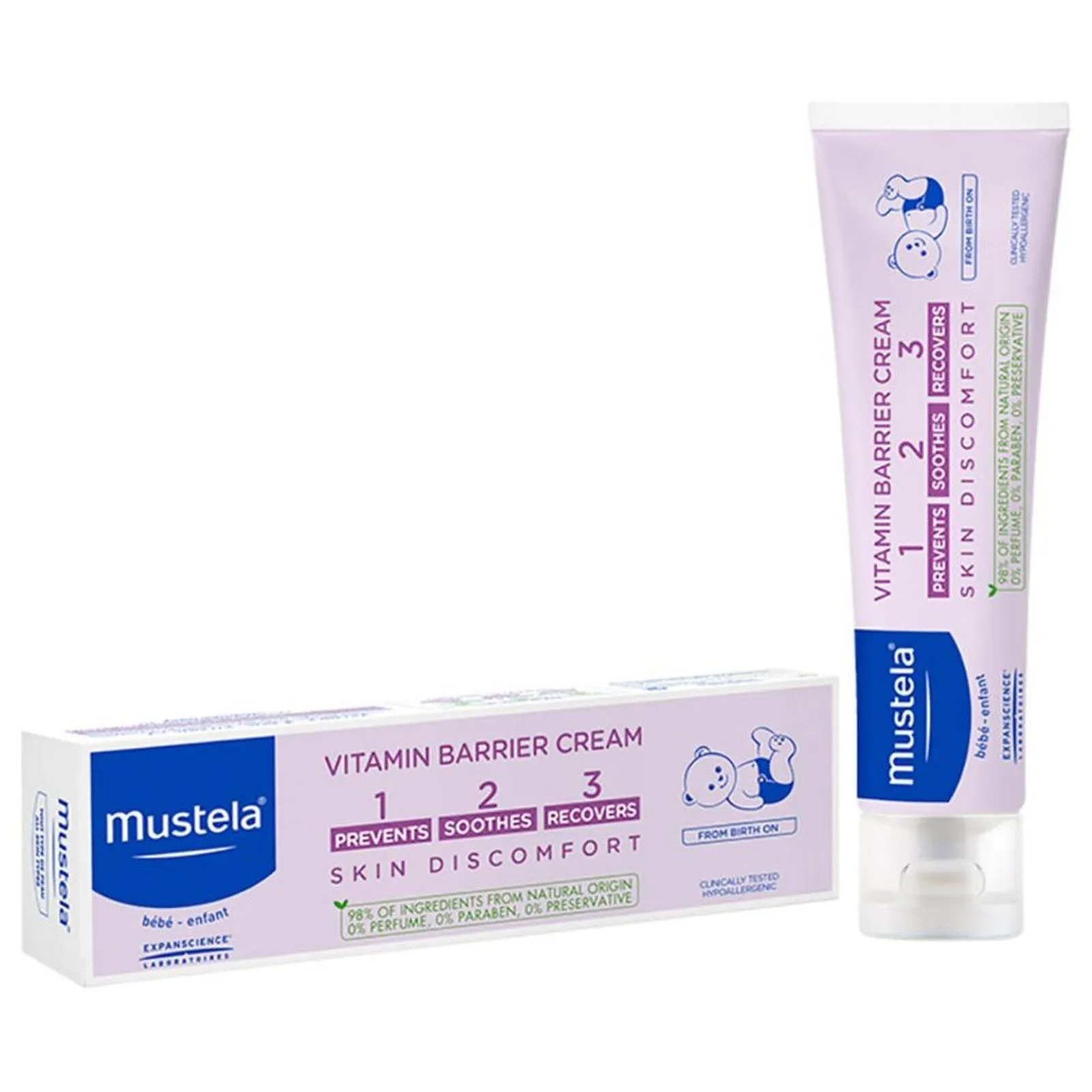 imgi_437_Mustela - Vitamin Barrier Cream 123 - 100ml Mustela - Vitamin Barrier Cream 123 - 100ml - Image 1