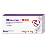 Olmevasc 20 mg Olmesartan / 10 mg Amlodipine Tablets 30 Count