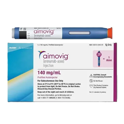 imgi_45_image Aimovig 140 mg erenumab pre‑filled pen (refrigerated) - الصورة 1