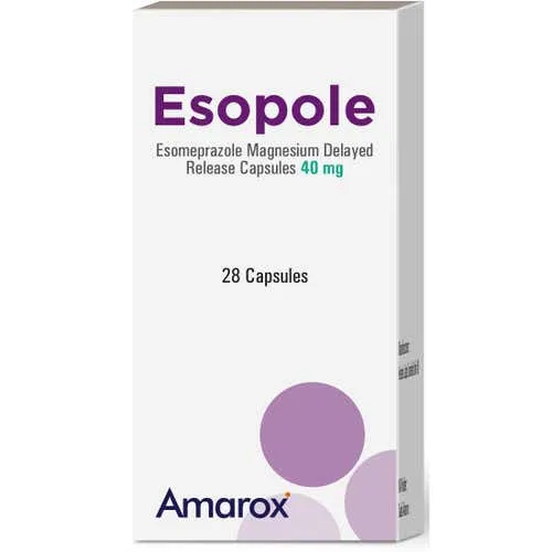 imgi_45_image Esopole 40 mg Esomeprazole Capsules 28 Count - الصورة 1