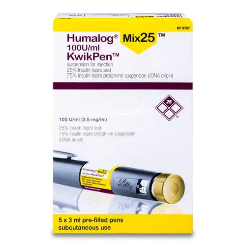 imgi_45_image Humalog Mix 25 100 IU/mL Insulin Lispro‑Insulin Protamine 25‑75 KwikPen - Image 1