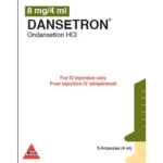 Dansetron 8 mg/4 mL Ondansetron Injection Ampoules Pack of 5