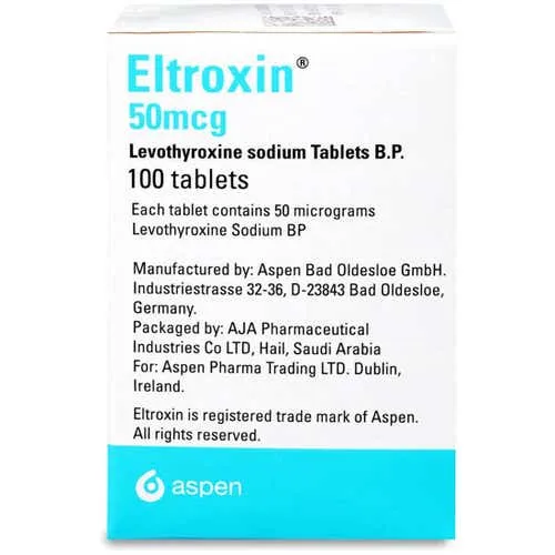 imgi_47_image Eltroxin 50 Mcg Tablet 100pcs - الصورة 1