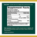 ⁦Nature's Bounty Calcium 1200 Mg With Vitamin D 120 Softgels⁩ - الصورة ⁦2⁩