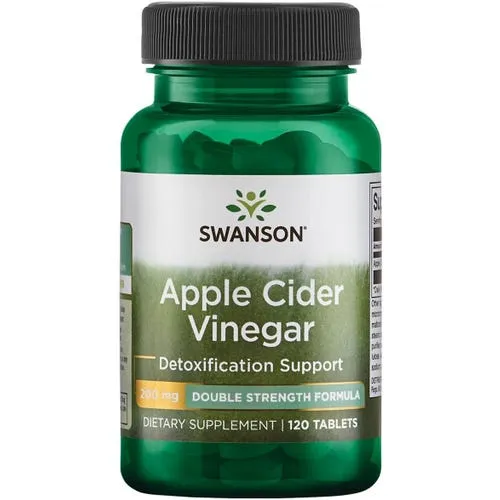 imgi_51_image Swanson Apple Cider Vinegar Double Strength 200 Mg 120 Tabs - Image 1