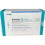 Aranesp 60 µg darbepoetin alfa pre‑filled Syringes × 4 (refrigerated)