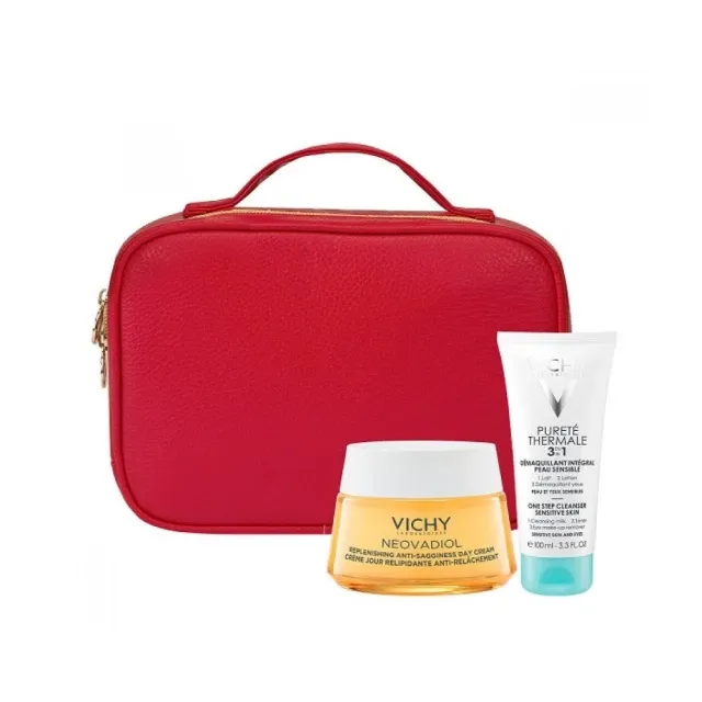 imgi_53_182dbe10d9ca19df1a60535a9702c594.jpg Vichy SET Neovadiol Redensifying Lifting Rich Day Cream 50ml & GIFT Vichy Purete Thermale 3in1 100ml - Image 1