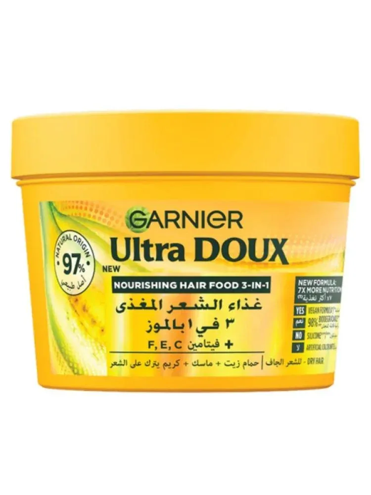imgi_6_07d46f53-2fb2-4d97-a5ea-c4bfb3fce771-750x1000-WMhe70SDsfnbcqeSx4z3NOLVSavry4CURhHLAT Garnier Ultra Doux Nourishing Banana 3-in-1 Hair Food For Dry Hair 390ml - الصورة 1