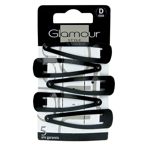 imgi_6_Glamour-Studio-Hair-Clip-Set-Black-000308 Glamour Studio Hair Clip Set Black ,000308 - الصورة 1
