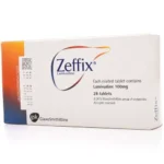 Zeffix 100 mg Lamivudine Tablets 28 Count