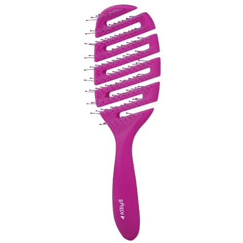 imgi_7_Inter-vion-Flexi-hair-brush-scalp-massage-brush-pink-500387B Killys Flexi hair brush scalp massage brush pink , 500387 - الصورة 1