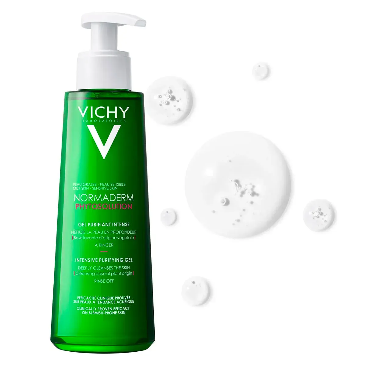 imgi_80_3337875663083_02 Vichy Normaderm Cleansing Gel for Oily and Sensitive Skin 400ml - الصورة 1