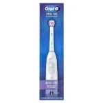 Oral-B, 3D White, Pro 100, Battery Powered Toothbrush, White, 1 Toothbrush